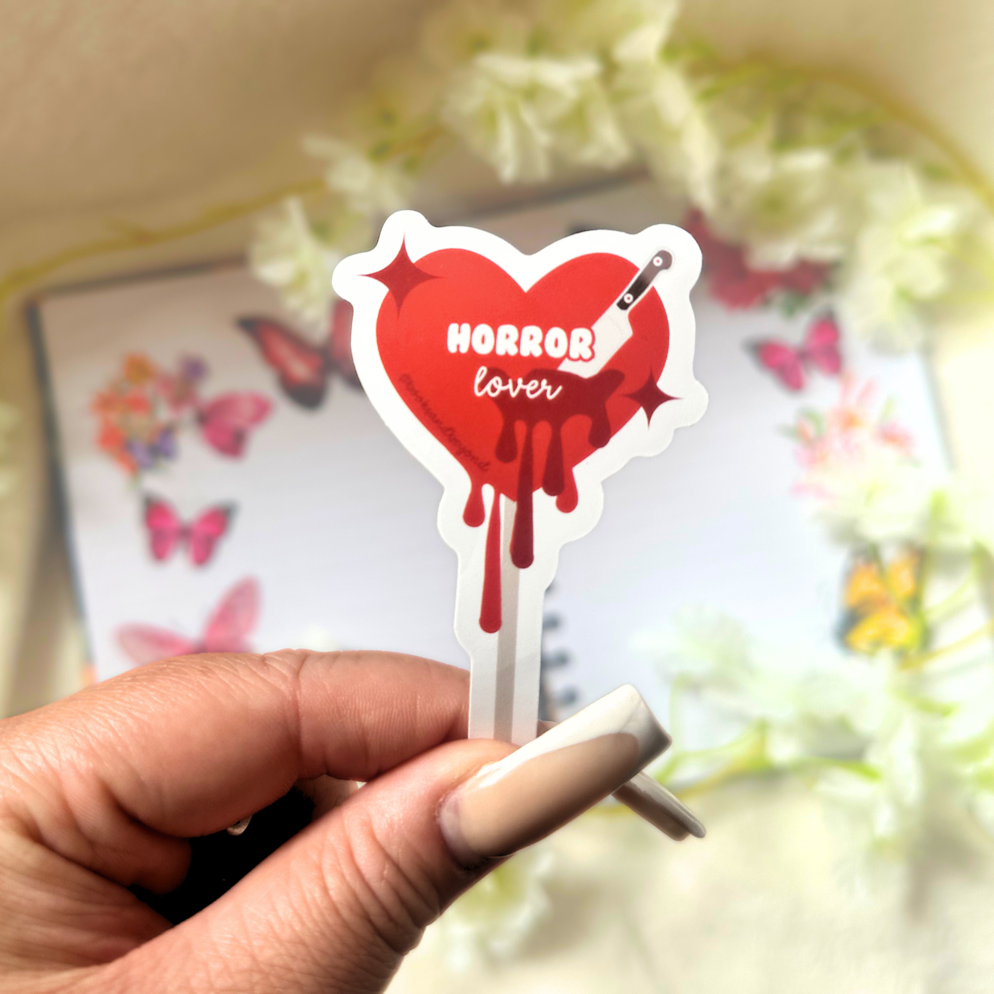 Horror Lover Lollipop Vinyl Sticker