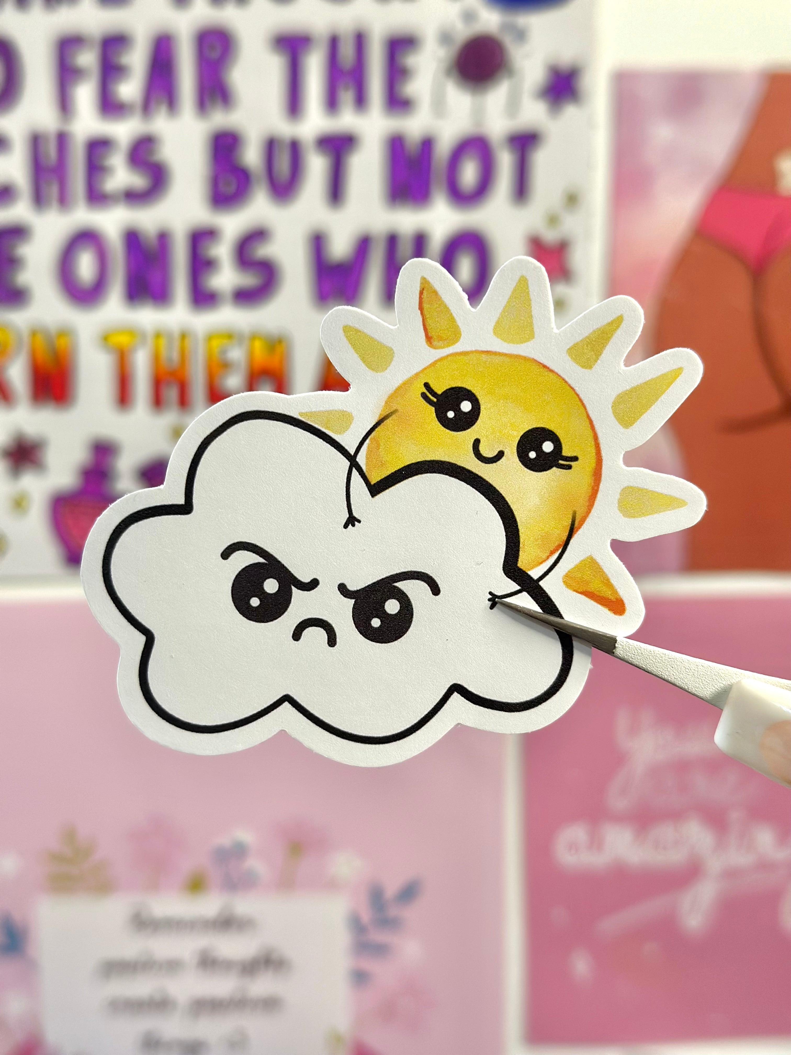 Grumpy Sunshine Vinyl Sticker