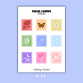 Pastel Stamps Sticker Sheet