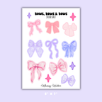 Bows, Bows & Bows Sticker Sheet