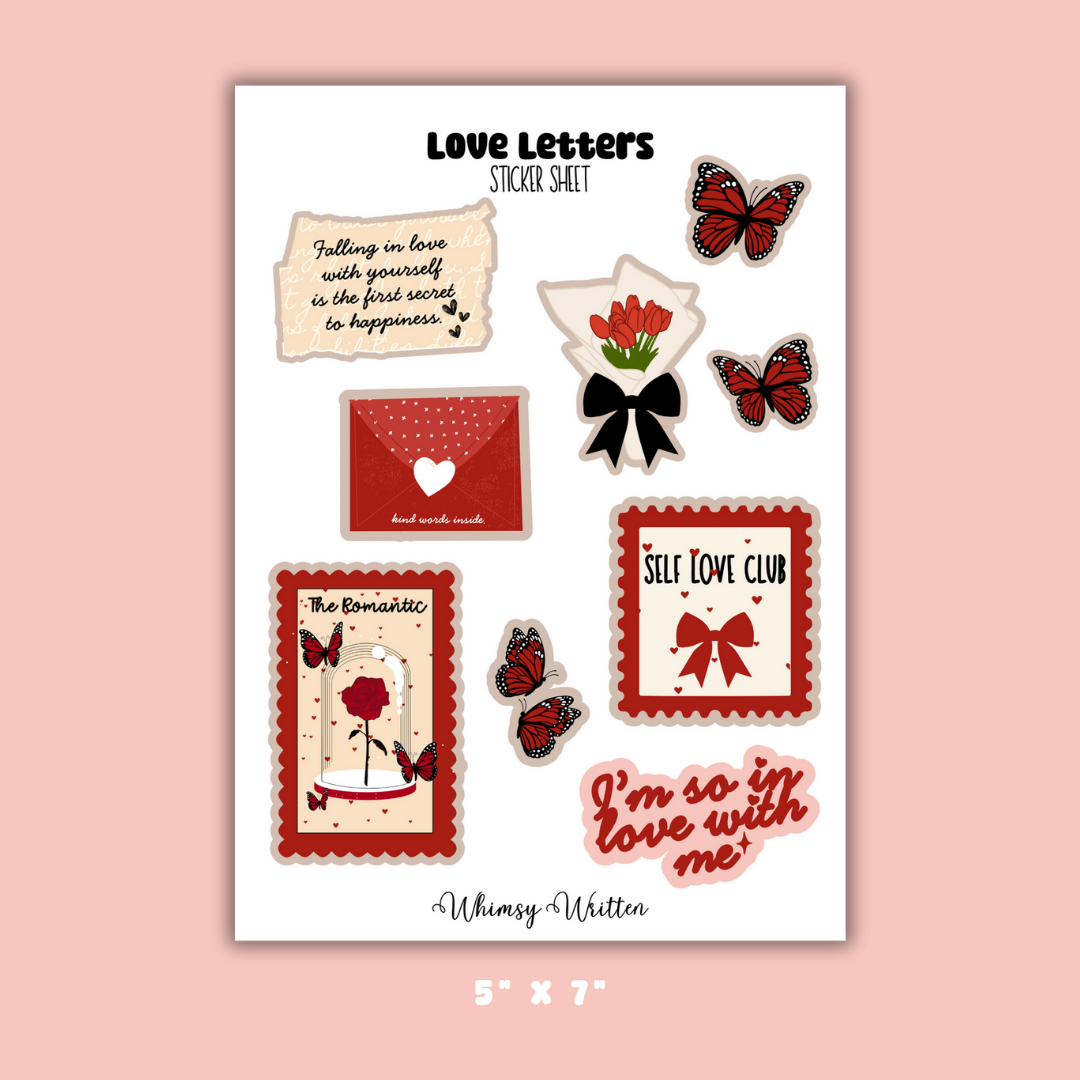 Love Letters Sticker Sheet