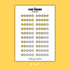 Filled Star Rating Sticker Sheet