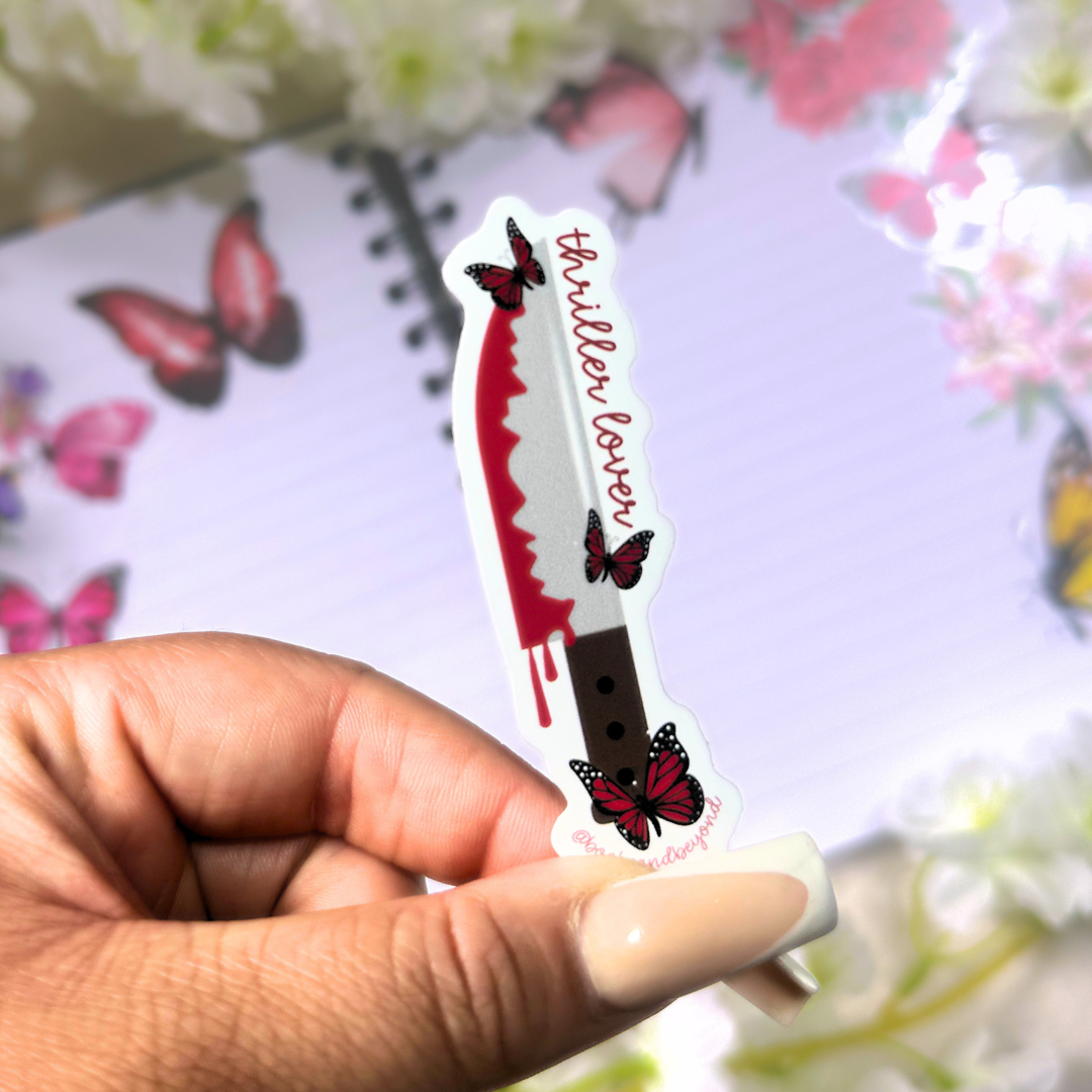 Thriller Lover Knife Vinyl Sticker