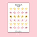 Smiley Stars Sticker Sheet
