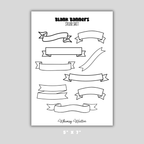 Blank Banners Sticker Sheet