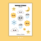 Weather Friends Sticker Sheet