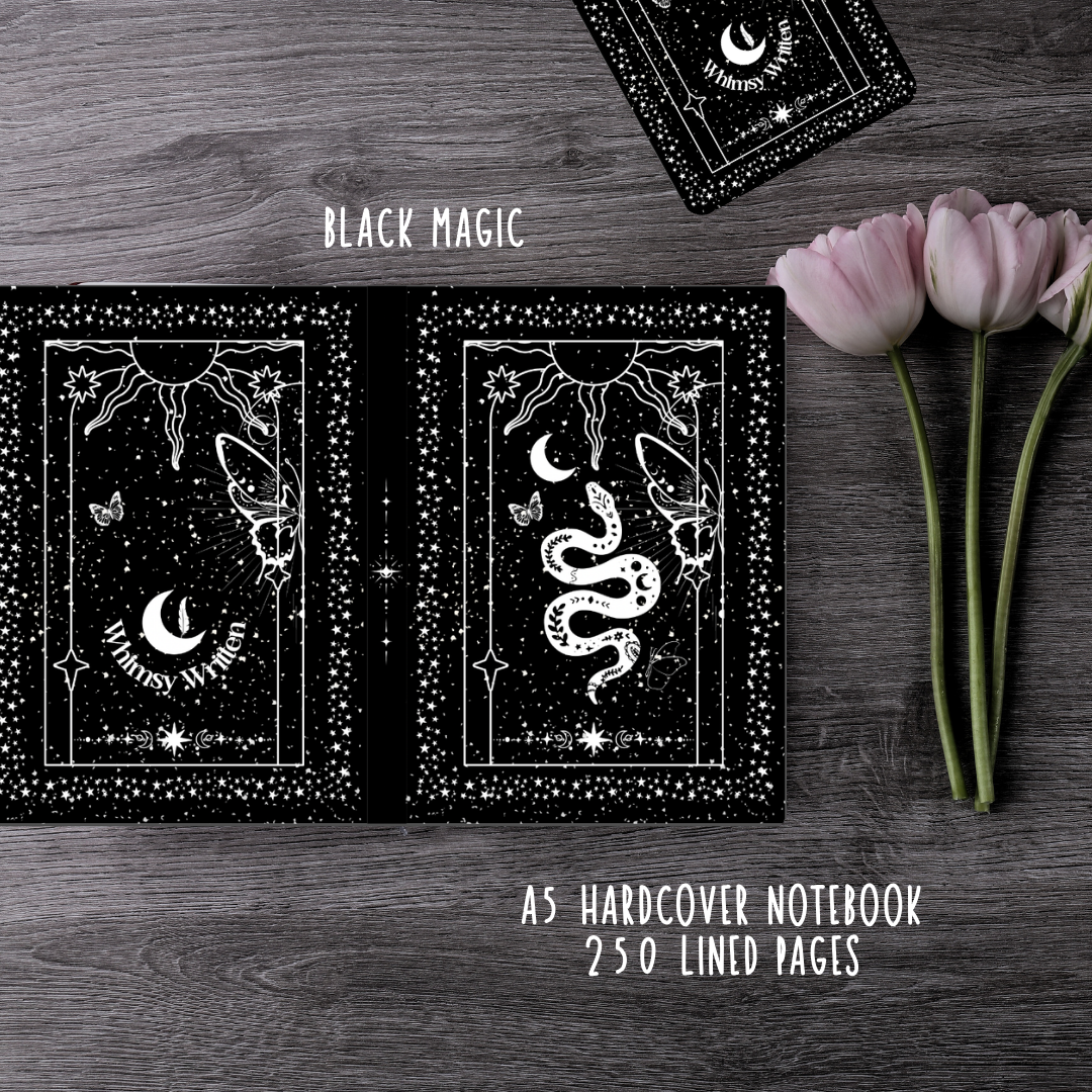 Black Magic Hardcover Notebook