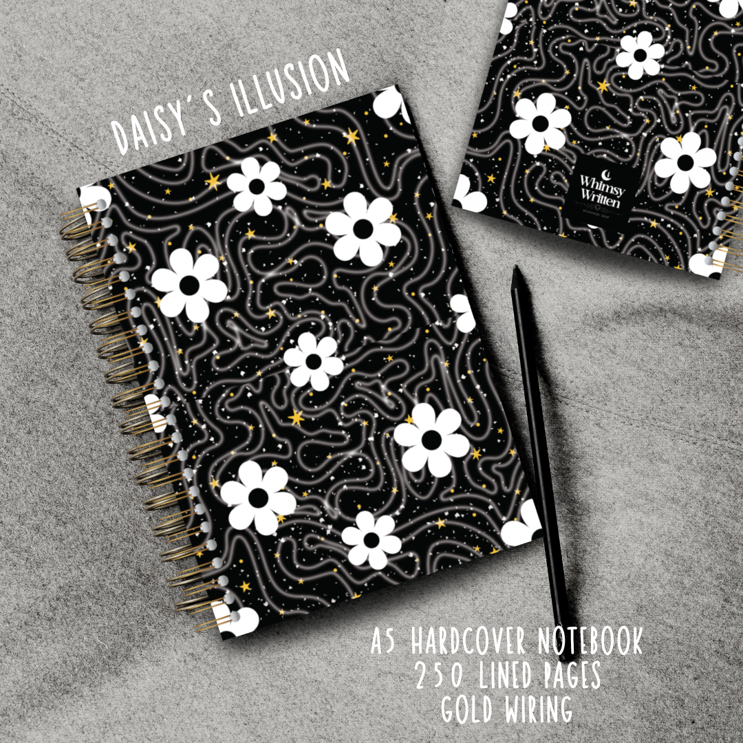 Daisy's Illusion Wire Bound Hardcover Notebook