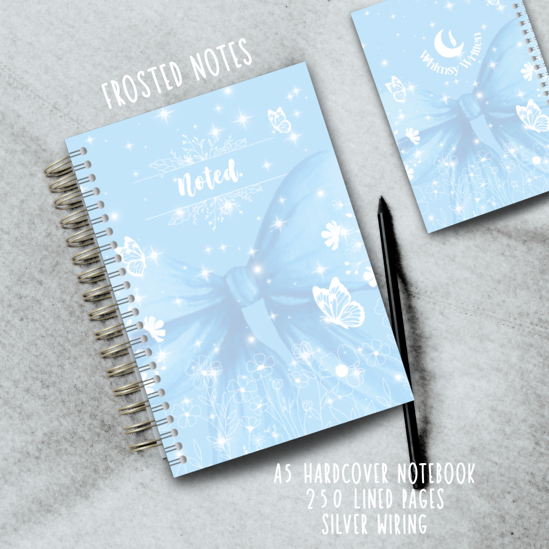 Frosted Notes Wire Bound Hardcover Notebook