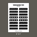 Monochrome Tape Sticker Sheet