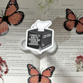 Trigger and Content Warnings Tissue Box Vinyl Sticker