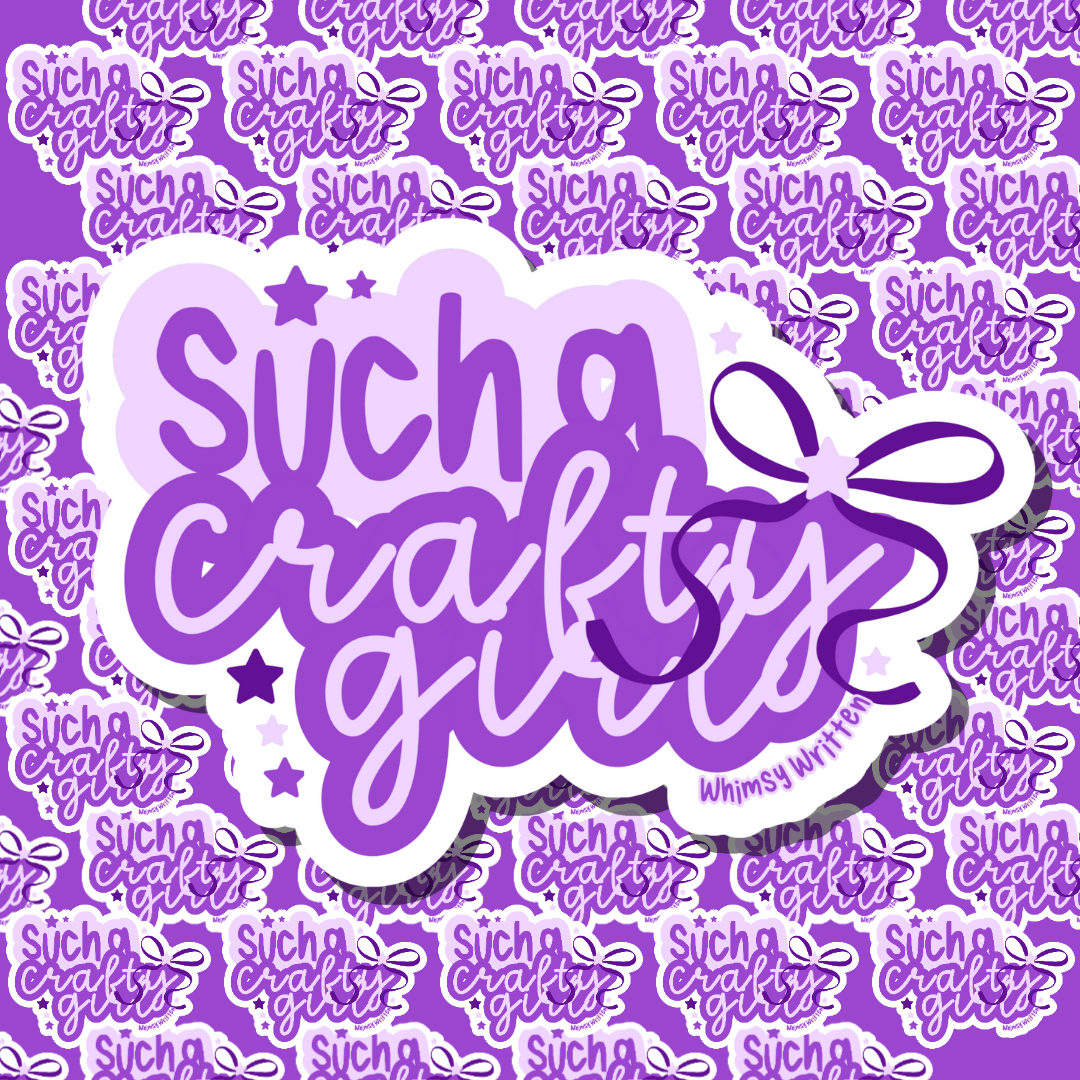 Such A Crafty Girl Vinyl Sticker