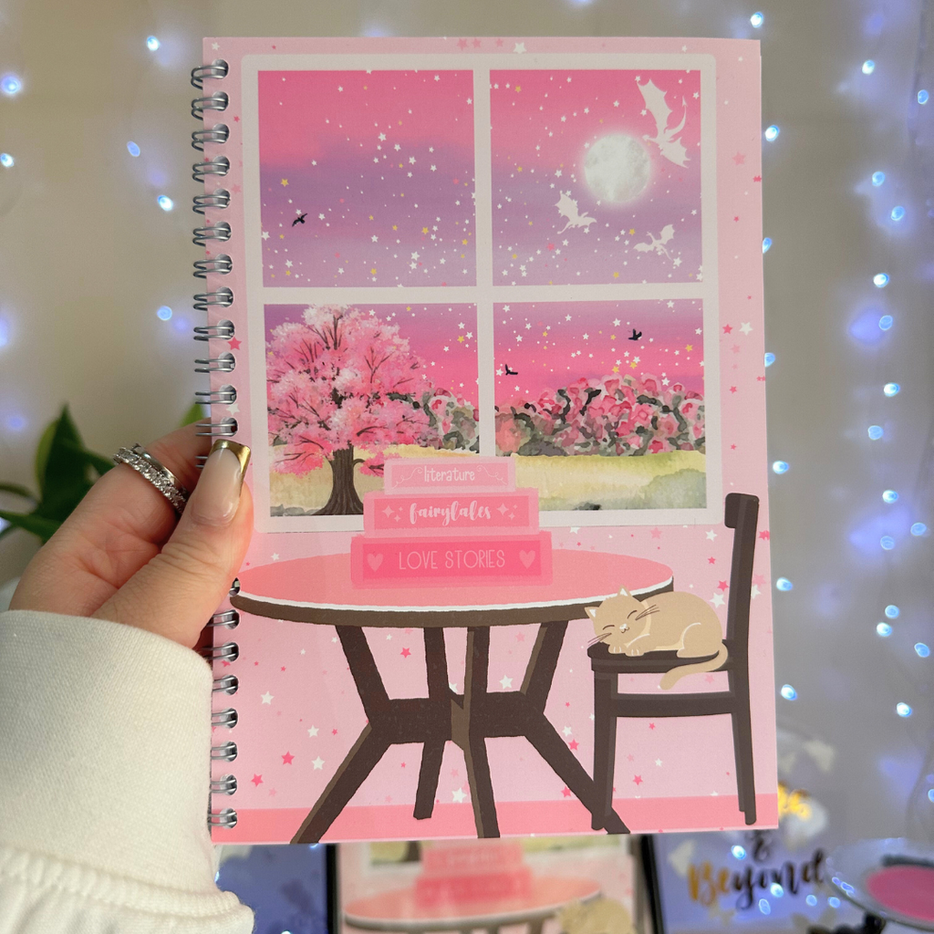 A Sunset With Books A5 Notebook