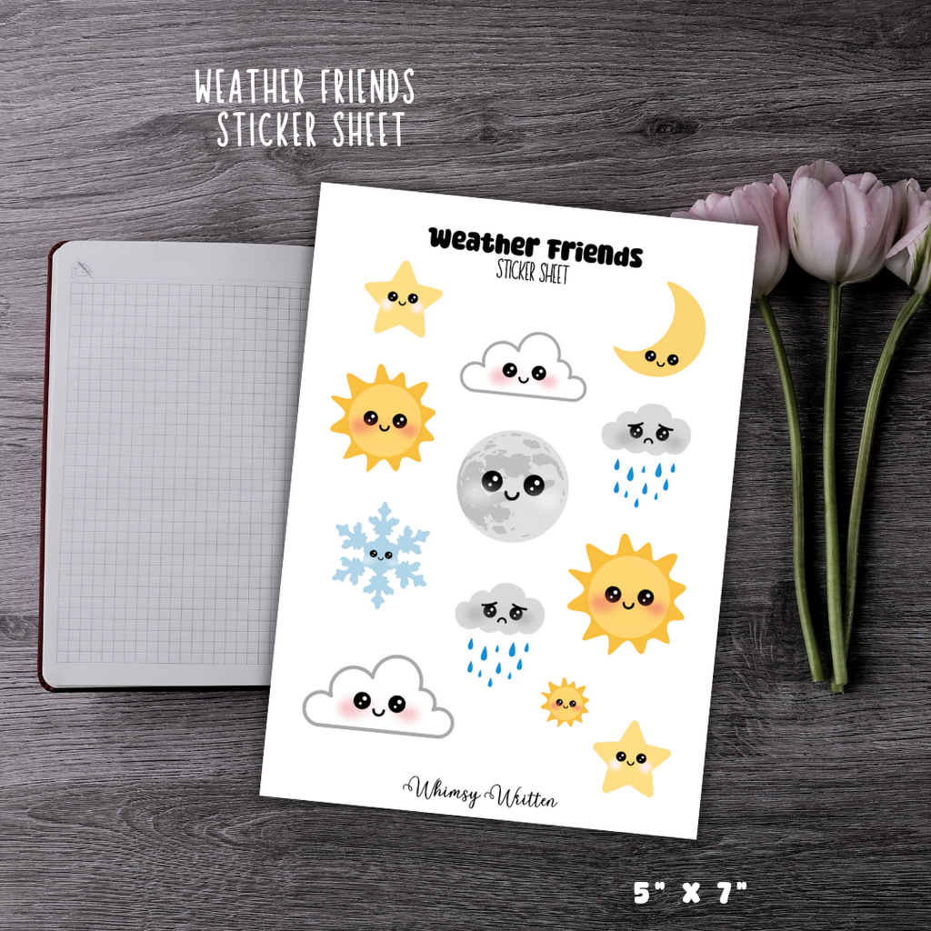 Weather Friends Sticker Sheet