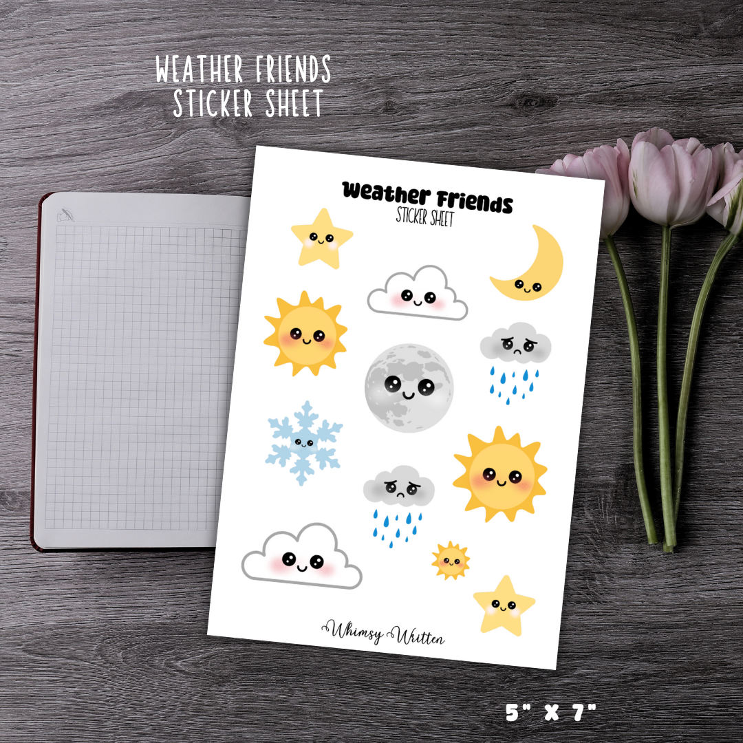 Weather Friends Sticker Sheet